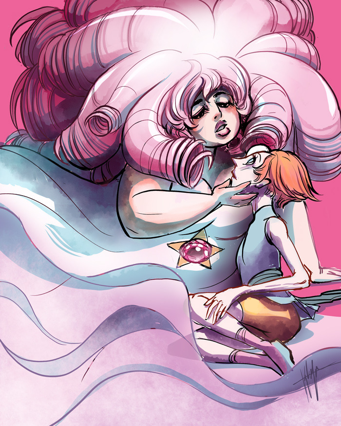 krmayertalks:  Rose &amp; Pearl- Fight for me, Rose said. Did she know how Pearl