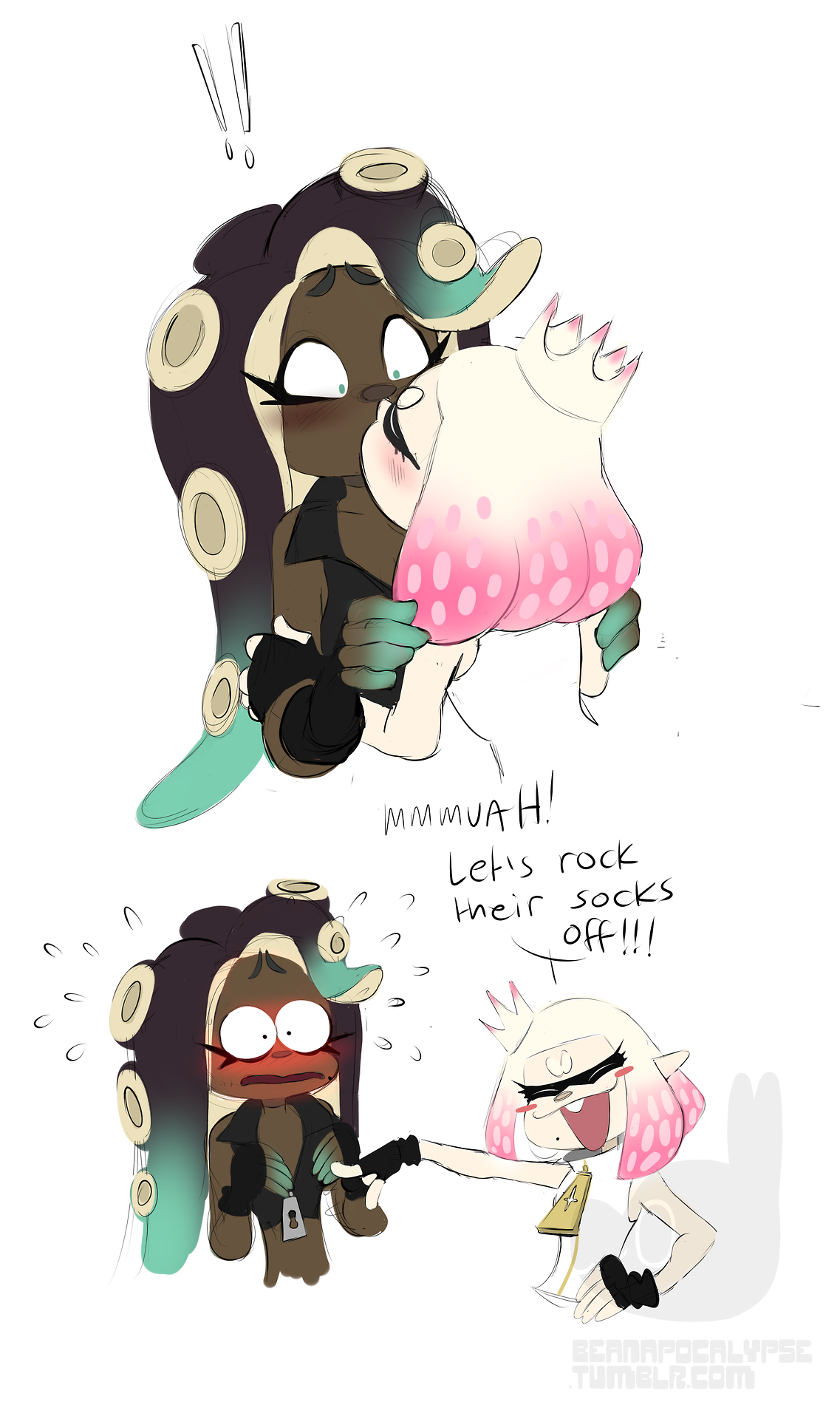 beanapocalypse: Encouragement kisses. Or maybe not? Please reblog if you can. 