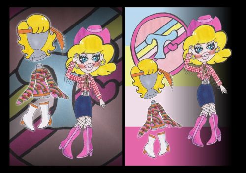 I know Trixie’s a Barbie girl but I’m a Bratz one #TrixieMattel #trixiemattelfanart  #Ta