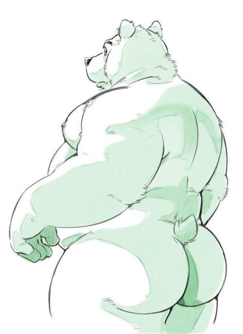 bigmusclefurry: Artist: Kumagayasin Source: twitter.com/kumagayasin/status/92062892101128192