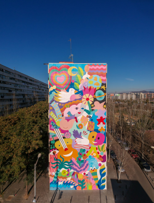 “For some time we have been around the idea of painting a large mural in the neighbor-hood of 