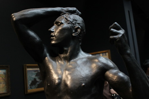 Auguste Rodin’s L’Âge d’Airain (The Age of Bronze) looking absolutely transcendental in the Musée d’