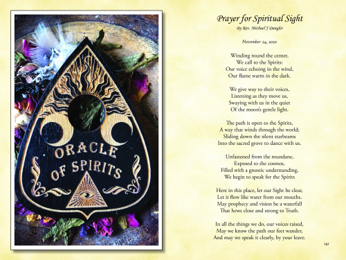 Prayer for Spiritual SightWinding round the center,We call to the Spirits:Our voice echoing in the w