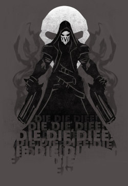 overwroughtfan:  Reaper, D.Va, and Tracer t-shirt designs by AlexRoivas on deviantArt. I’ve actually been eyeing that Reaper shirt on redbubble for the past few days, looking for some kind of Overwatch swag. But I don’t know if I’d ever actually