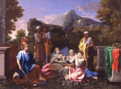 thoodleoo:i love these paintings of achilles at skyros because like, the big reveal of this story is