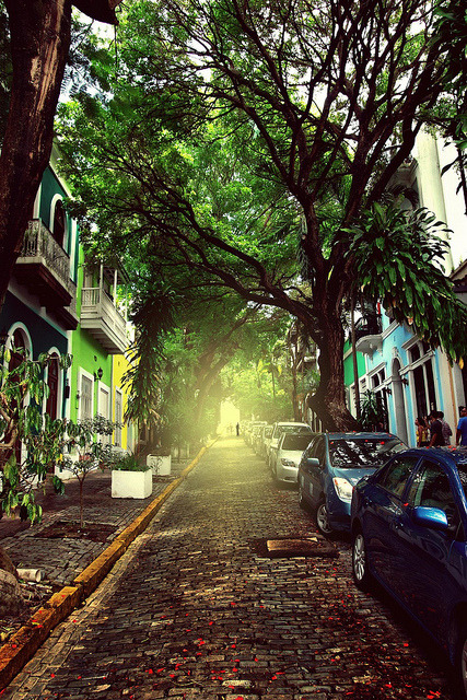 The light at the end of the street, San Juan, Puerto Rico (by donchris!).