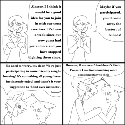 Hello! Well, I Just Thought Up Part 2 Of Alastor X Stag/Buck Deer!Y/N Sooo~