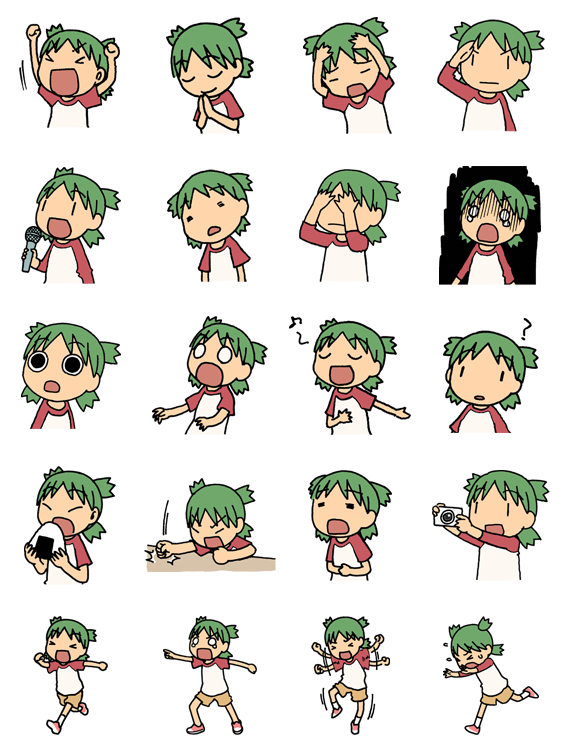 supidosan:  Yotsuba&amp;! LINE stickers 