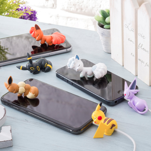 chasekip:  shelgon:New Images from  Pokémon iPhone Charger Cover  Figures by Gray Parka Service. we have learned from our mistakes