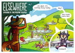 Elsewhere Episode 9: The Peepin’ Peepee just started!Apparently these steam pools is where half of Hentai Foundry likes to kick it who knew!&gt; Support the comic on Patreon.com/Elsewhere