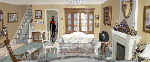 Here are my designs for Aunt May’s House interiors. This set was extremely near and dear to m