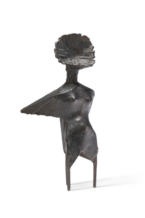 ochyming:Lynn Chadwick   1914-2003Winged Girl I, 1970  Bronze with black patina 13 x 7½ x 5¼ in. | 3