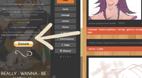 A Donate button has been added to my sidebar! Commission prices are currently being worked out and a