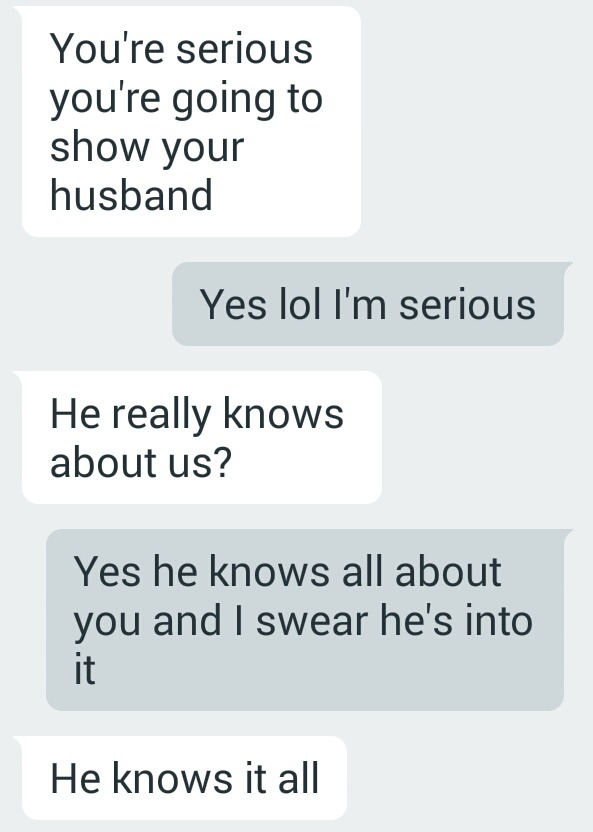 ashandj:  I love reading Ashley and Tyler’s text messages.