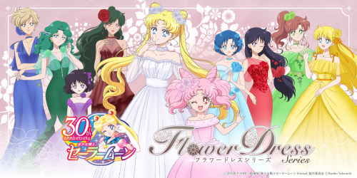 landofanimes: New Sailor Moon illustrations for Flower Dress Series merch 