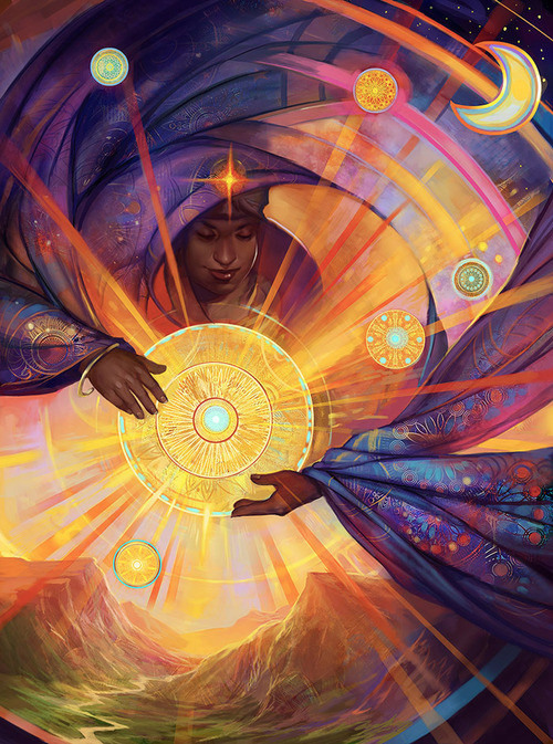 djzentao:  juliedillon: “Sun Shepherdess”  Another piece for Imagined… by tumblrsplash