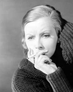 :  Greta Garbo in a promotional photo for