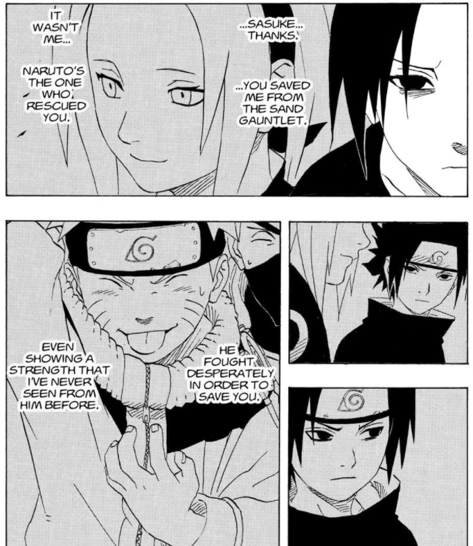 In which episode did Sasuke and Naruto fight? I have watched the whole  Naruto series, and there is a scene where Sakura has Naruto's head on her  lap and is crying. When