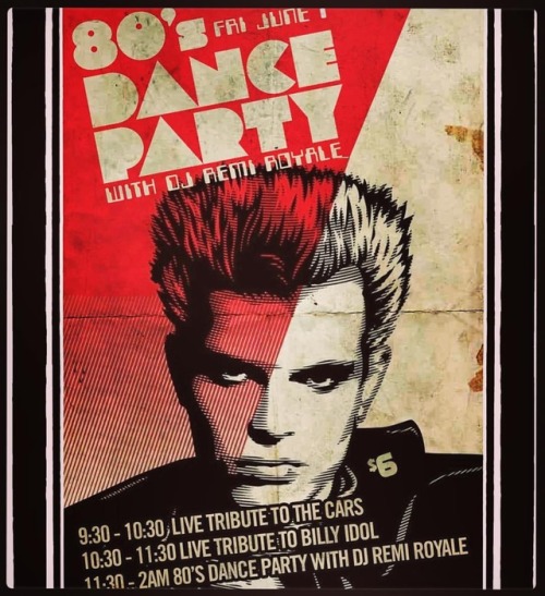 TONIGHT!! Doors@9pm for 80’s DANCE PARTY with your host/DJ @remiroyale and live #tribute sets of @th