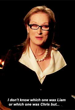 benmendelson-blog:  Meryl Streep on working with Chris and Liam Hemsworth 