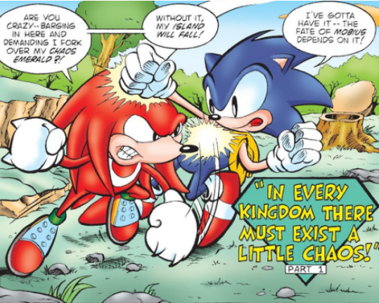 Fun Fact: Sonic (normal form) from fleetway comics has a very