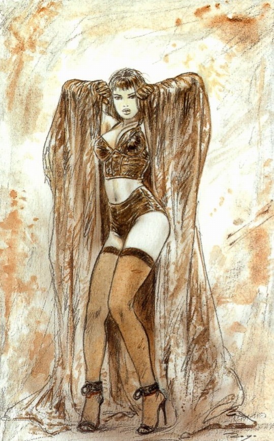 la-petite-mort-69:  Striptease - Luis Royo  Theses are awsome ! Would make great