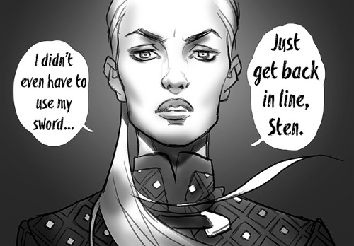 black-rose4:itsprecioustime:sten likes swords, cookies, and getting his ass handed to himsten what t
