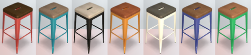 Pyszny’s ‘Barbecue Time’ barstools, 14 recolors for each variant.Certain clothing styles and custom 