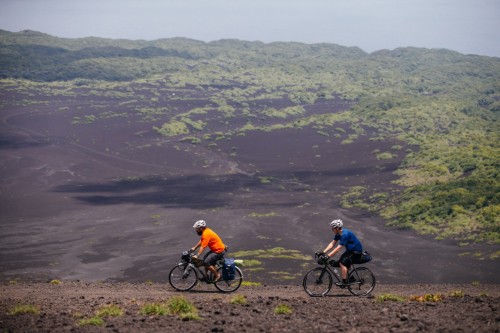 strange-measure: Bicycle Camping on Izu Oshima and Riding Mount Mihara with Circles