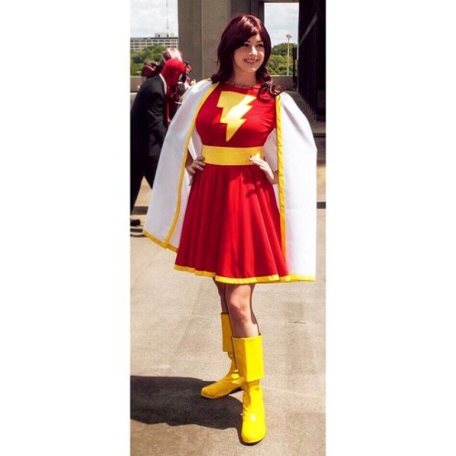 Maybe I’m 100% biased — but I LOVED #Shazam !!! So here’s a photo of me as Mary Marvel about seven o