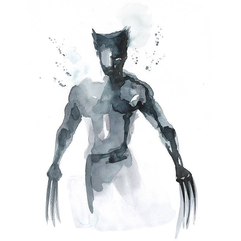 league-of-extraordinarycomics: Superhero watercolors  By  Blule 