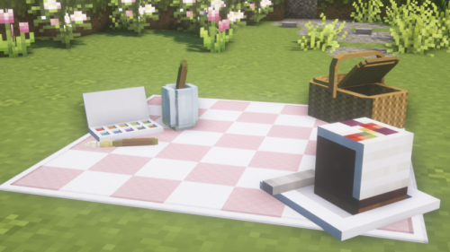pinkw00l: picnic and painting 