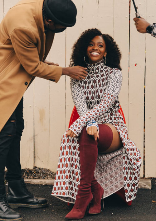 accras:Teyonah Parris photographed by Diwang Valdez for The New York Times.