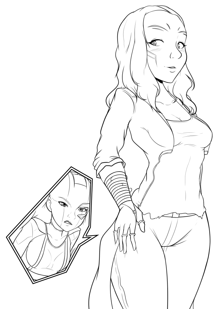 For this month&rsquo;s sketch Alexis requested some post-anal vore with Gamora
