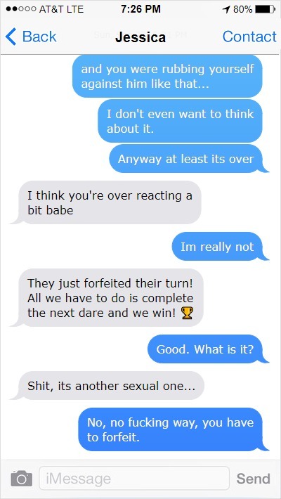 yourgirlfriendcheats:  She had to win. Part 2