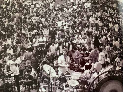 Where’s Waldo, Bill Bruford version in Madrid, 1981Photo by Tony Levin