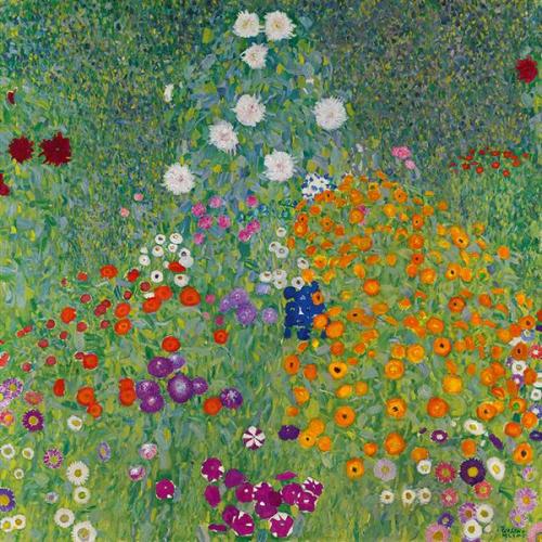 gustavklimt-art: Blumengarten 1907 Gustav Klimt