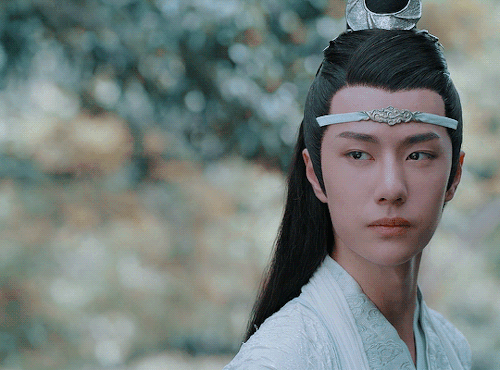 mylastbraincql:A compilation of Lan Wangji from episodes 33 and 43.↳ for anon, using the seashell se