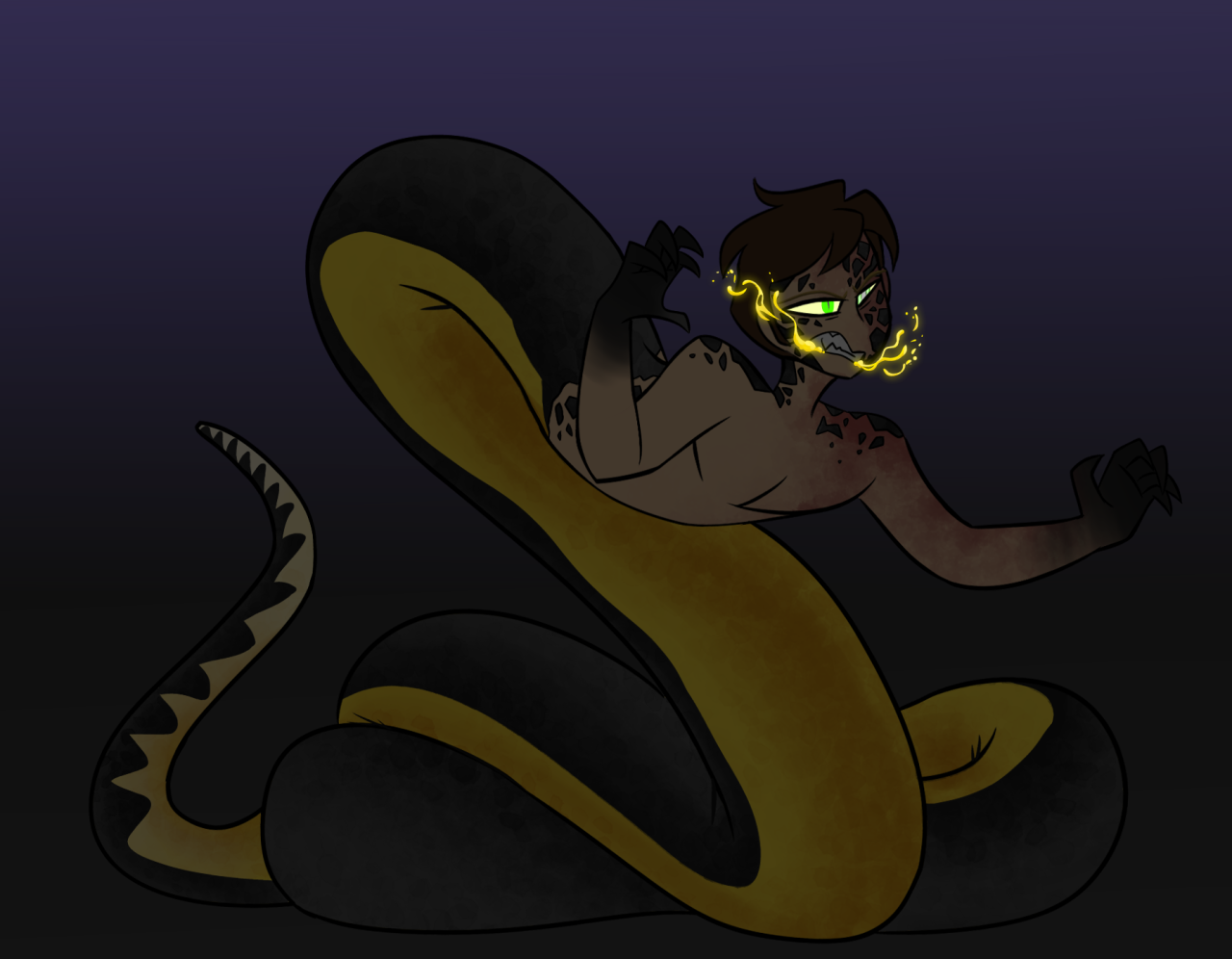 yay procrastination — Yellow-bellied Sea Snakey Boi for my Mermaid AU!...