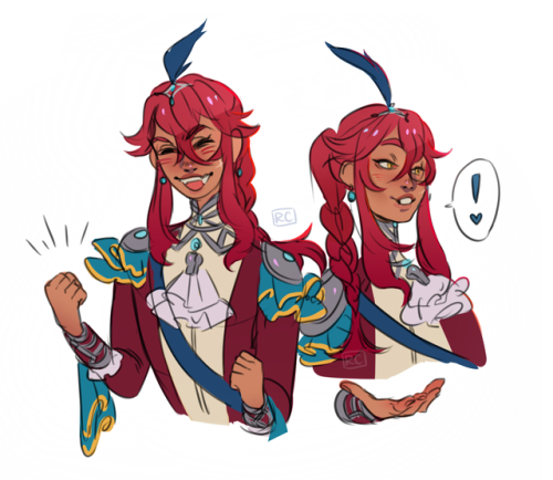 dulcetto:i saw   lemonorangelime ‘s human Sidon and oooHHGg boi 👀 species reversal sidlink/lidon(?)link is still tiny even as a zora