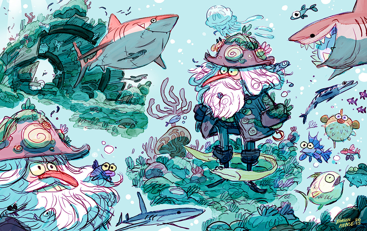 fabien-mense:  Hey Back from Hollydays, here are some summer roughs ! 