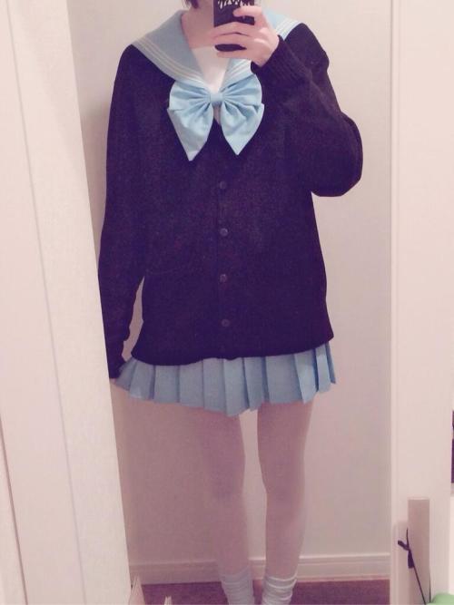 nyupanties:  xn—1ckye7bb9130e:  今日の服装これだった #こんな私でも仲良くしてくれる人RT #RTした人で気になる方フォローする #相互希望 #セーラー服