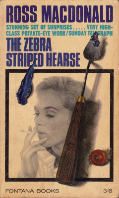 The Zebra-Striped Hearse, by Ross Macdonald (Fontana, 1965).From
