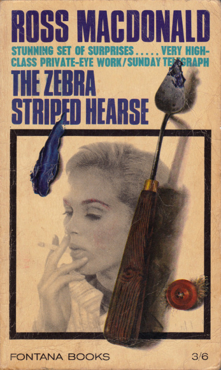 The Zebra-Striped Hearse, by Ross Macdonald (Fontana, 1965).From a second-hand book shop on Gozo, Malta.