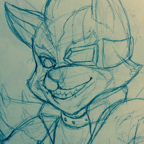 sarahquill:  I get to draw Wolf for a commission 
