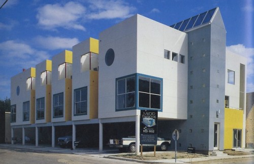 Arquitectonica, Milford Townhouses, Houston Texas, 1984