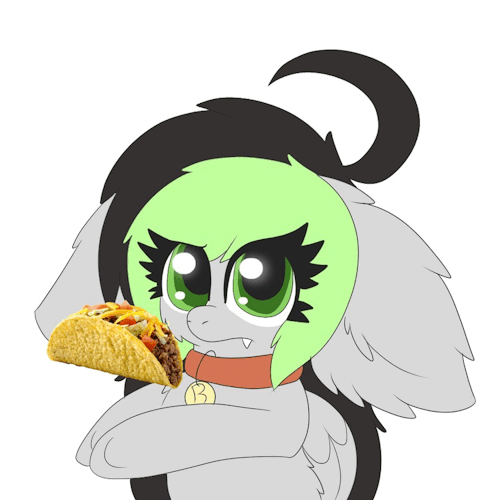 askbreejetpaw:  Taco’s are weird..  x3 Bree does not know if want :P