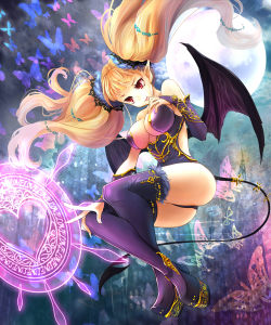 Terasuccubi:     Succubus By 橙乃サキAs Found At:http://Www.pixiv.net/Member_Illust.php?Mode=Medium&Amp;Amp;Illust_Id=46871192Just