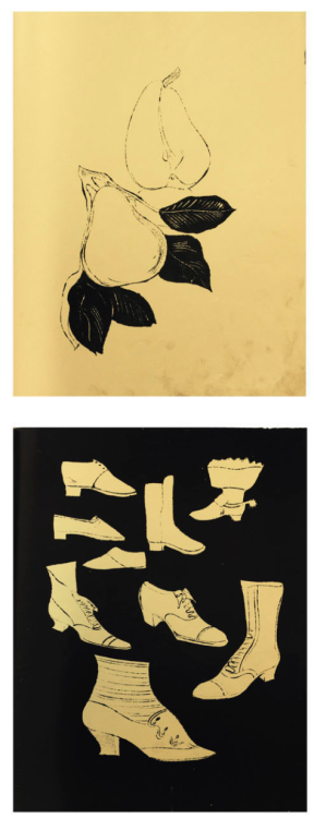 Andy Warhol, Pages from A Gold Book, 1957a limited edition of 100 copies signed by the artist Andy W