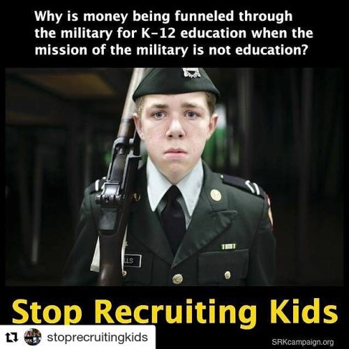 #Repost @stoprecruitingkids (@get_repost)・・・The Pentagon has done what it can to involve itself in o